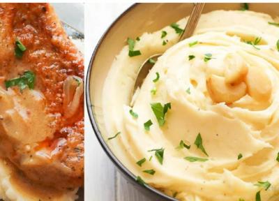 طرز تهیه پوره سیب زمینی با طعم سیر تنوری طرز تهیه پوره سیب زمینی با طعم سیر تنوری